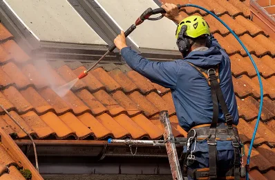 Démoussage et hydrofuge de toiture à Lhez